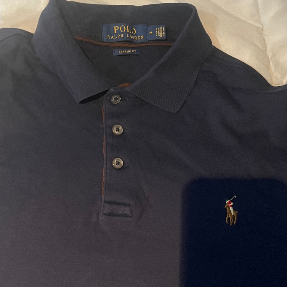Polo by Ralph Lauren Men's Dark Navy Blue Polo Shirt